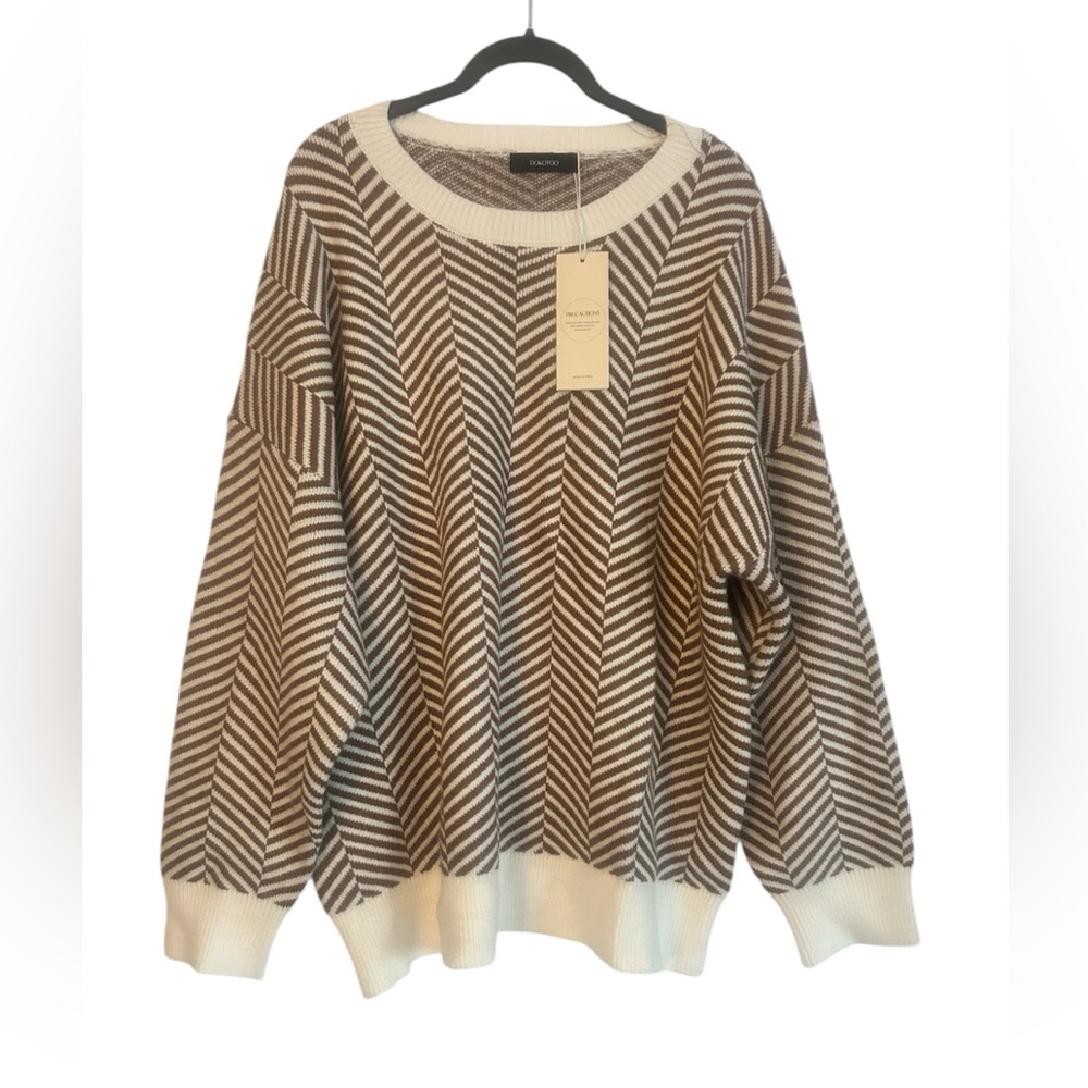Dokotoo | Crewneck Sweater | Coffee | XXL